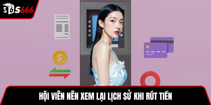 Hội viên nên xem lại lịch sử khi rút tiền